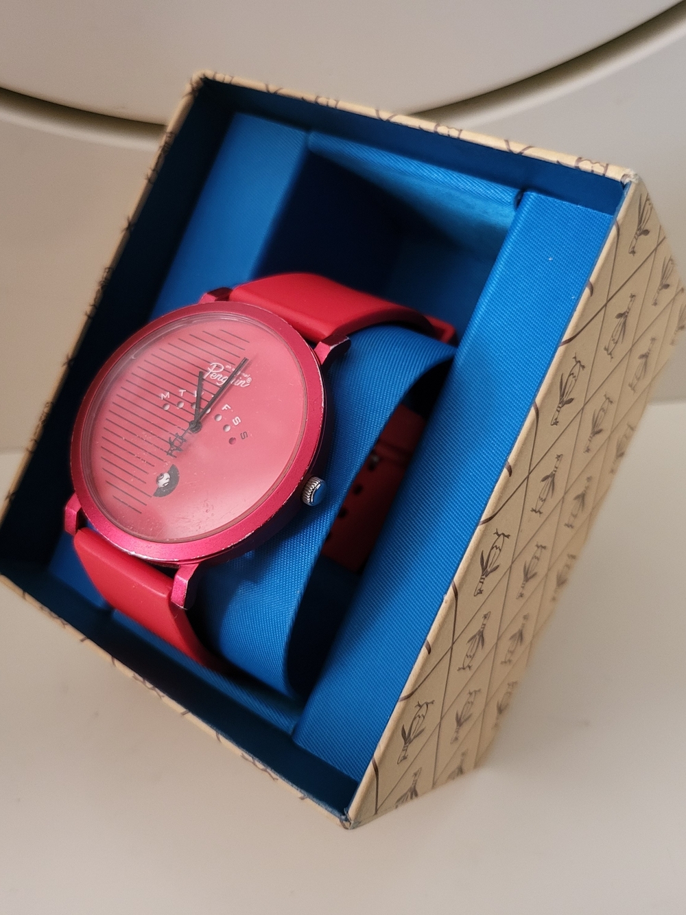 Parker Red Women's Silicone Strap Watch